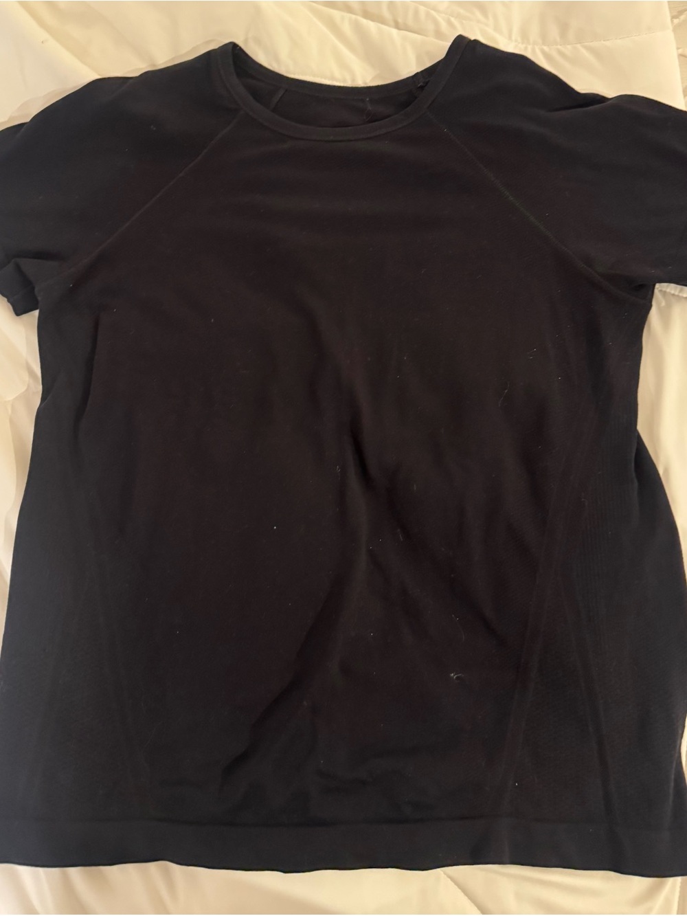 Athleta Black Short Sleeve Crew Tee